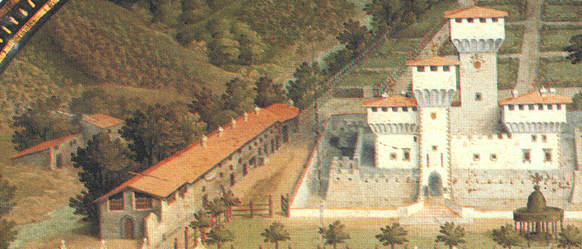 Detail from Utens lunette painting