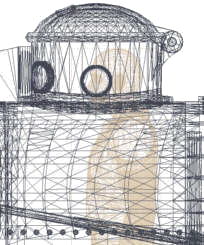 Forward hatch, wire frame schematic (old version).
