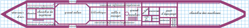 Bouvet's Nautilus - main deck plan